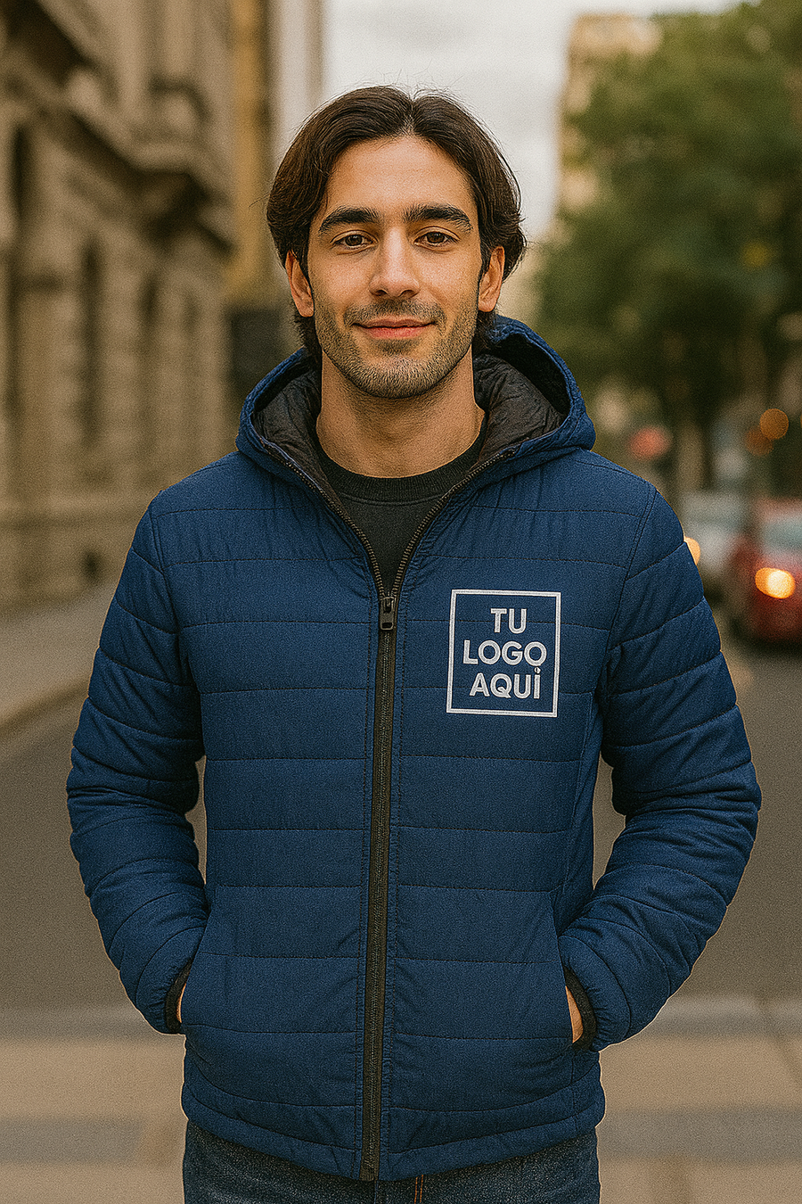 Chaqueta Acolchada con Capota – Personalizada
