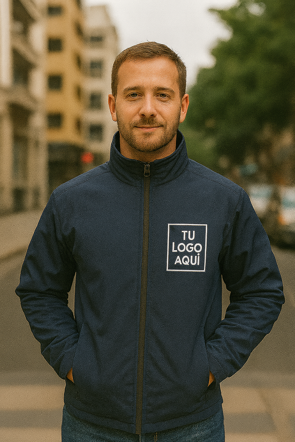 Chaqueta Cuello Caído – Personalizada