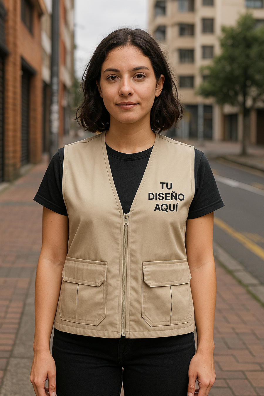 Chaleco de Periodista – Dril (Personalizable)