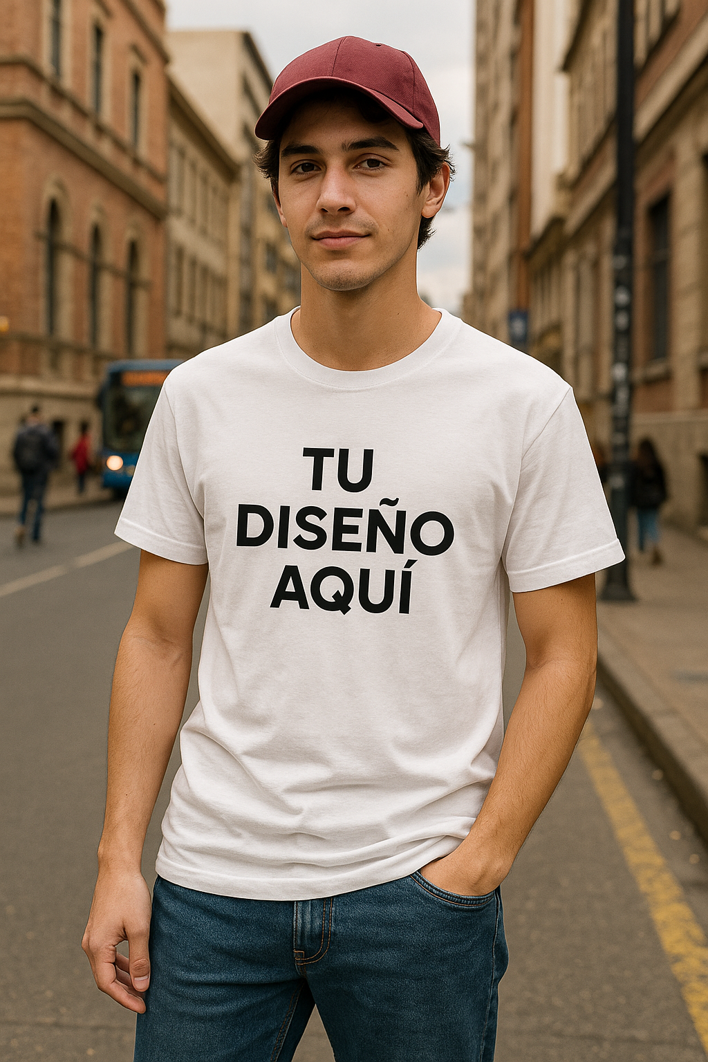 Camiseta 100% Algodón – Personaliza tu Estilo