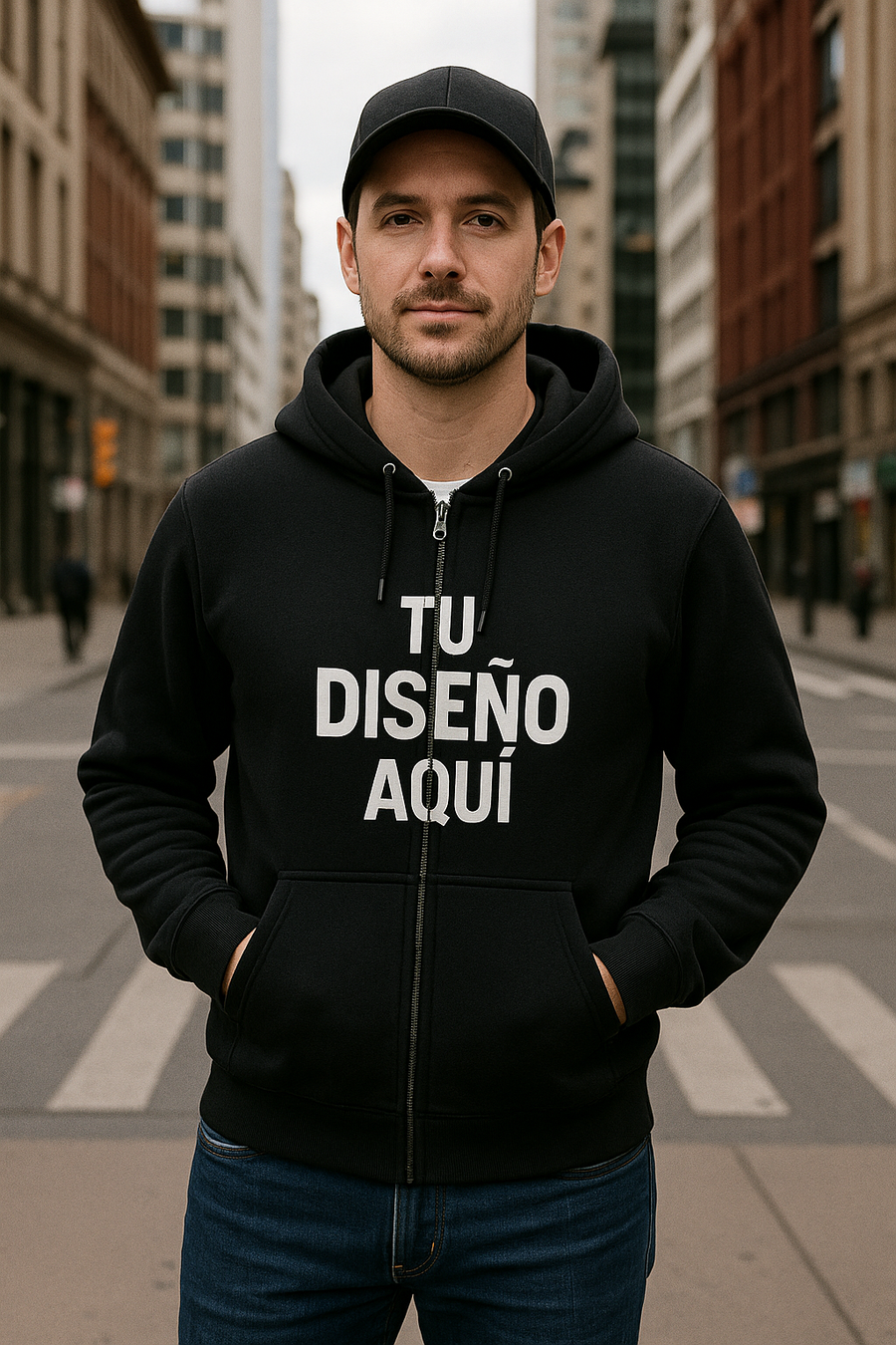 Hoodie Premium Personalizado con Cremallera 🚀