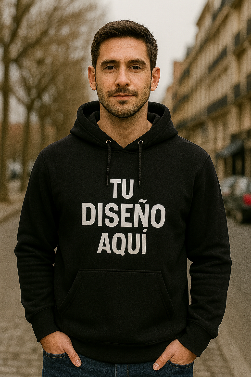 Hoodie Premium Personalizado para Parejas ❤️ (Sin Cremallera)