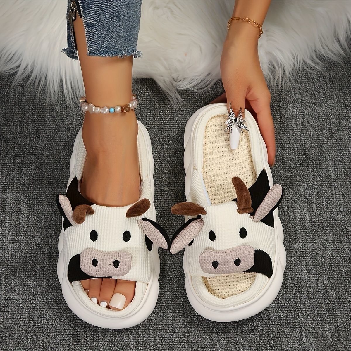 Pantuflas Vaca clasica