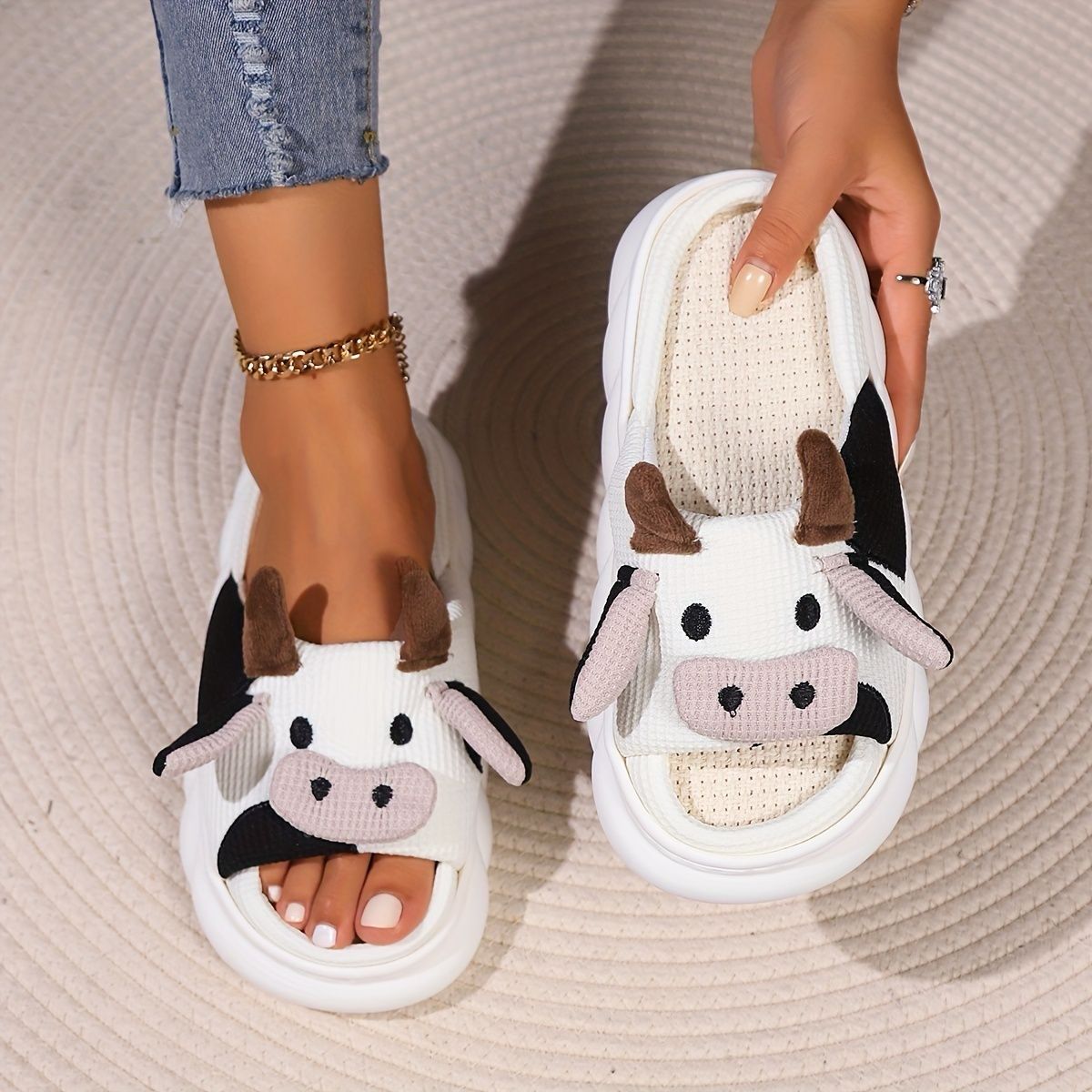 Pantuflas Vaca clasica