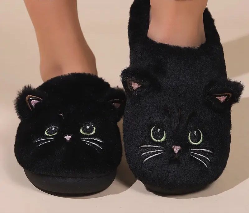 Pantuflas Gato Negro